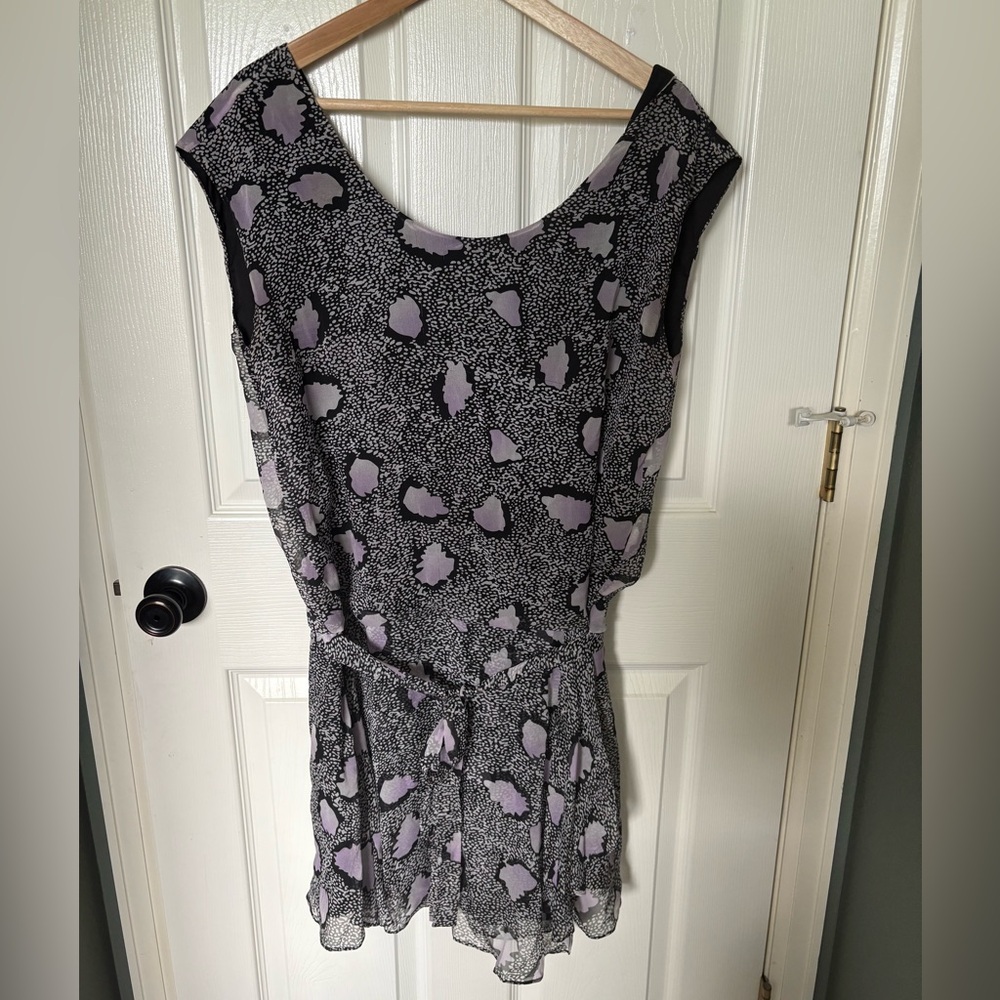 DVF Silk Mini Dress with waist tie